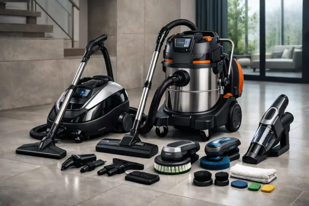 معدات وأدوات تنظيف حديثة من شركة عيون الخليج