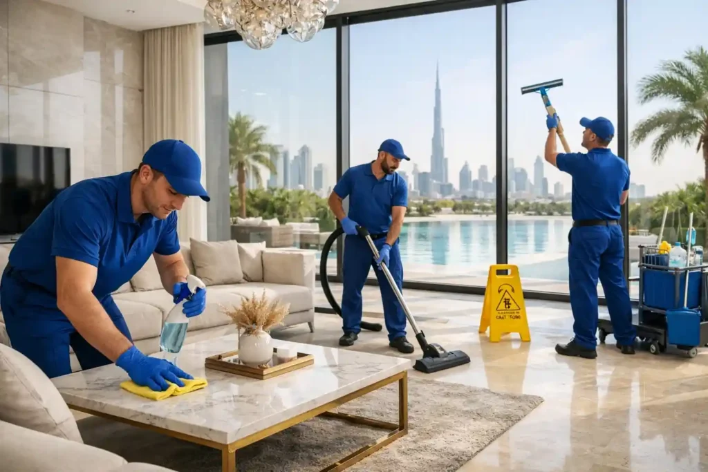 تنظيف فلل جديدة دبي بشكل احترافي